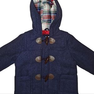 Kids Navy Toggle Coat